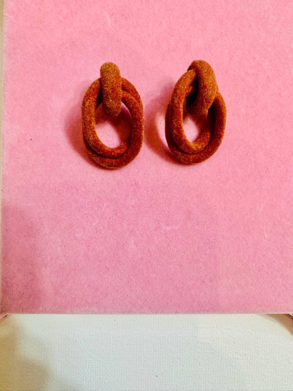 Matte Velvet Knot Drop Earrings